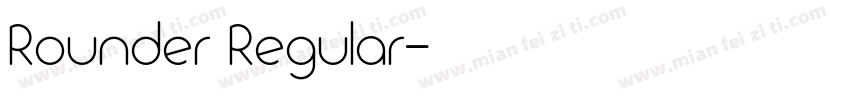 Rounder Regular字体转换